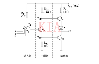 TTL電路的基本結構、工作原理及特性分析-KIA MOS管