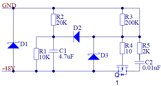 MOS管 電源緩啟動電路 MOS管 電源緩啟動電路
