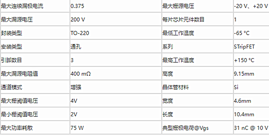 irf630場效應管參數,代換