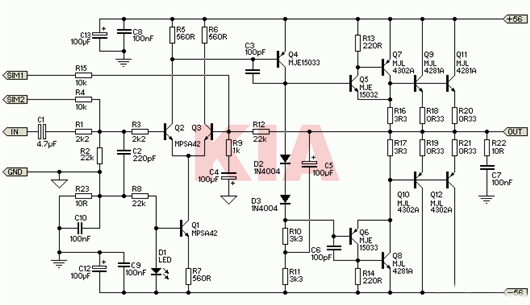 專業功放電路圖