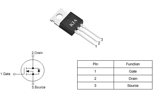 逆變器mos管,40a300v場效應管,KNP9130B參數引腳圖-KIA MOS管