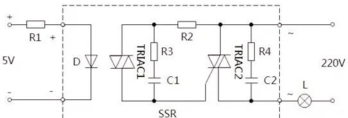 固態繼電器原理圖,電路圖分享-KIA MOS管