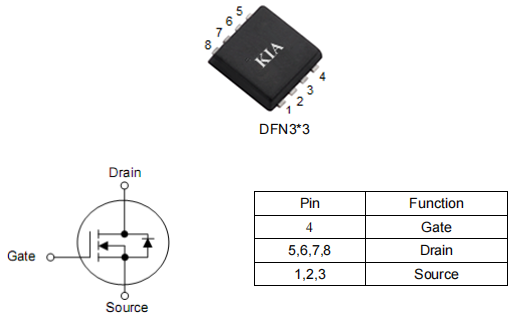mos管pwm,3303場效應管,KNG3303C參數資料-KIA MOS管