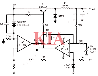開關穩壓電路圖,電路原理詳解-KIA MOS管