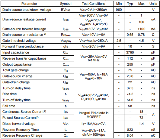 900v18a,6990場(chǎng)效應(yīng)管