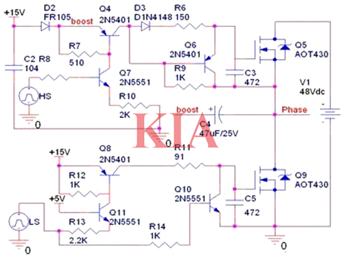 控制器開關驅動電路,mos管